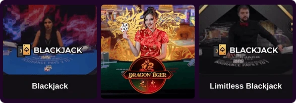 Live games: Casino Blackjack